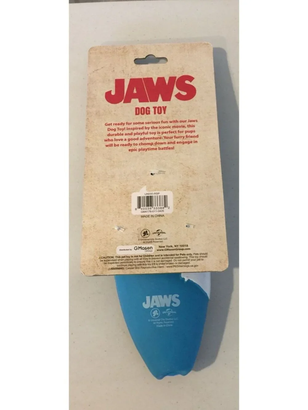 JAWS Rubber Surfboard Squeaker 8